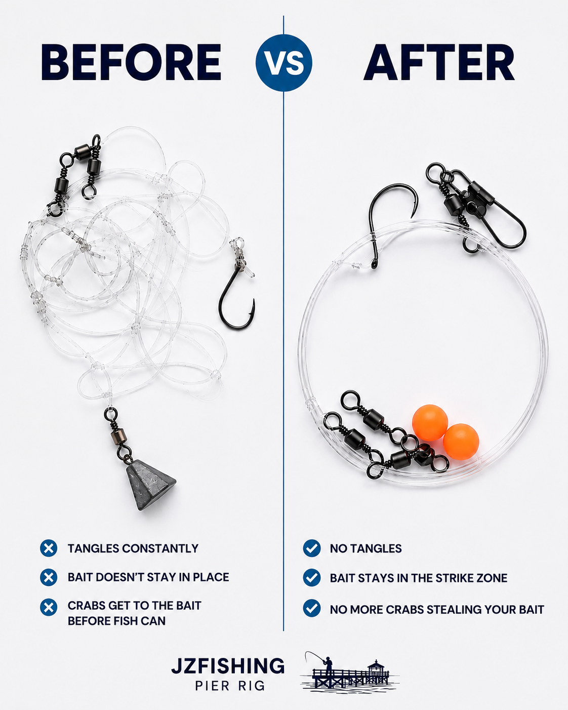 JZFishing Pier Fishing Rig